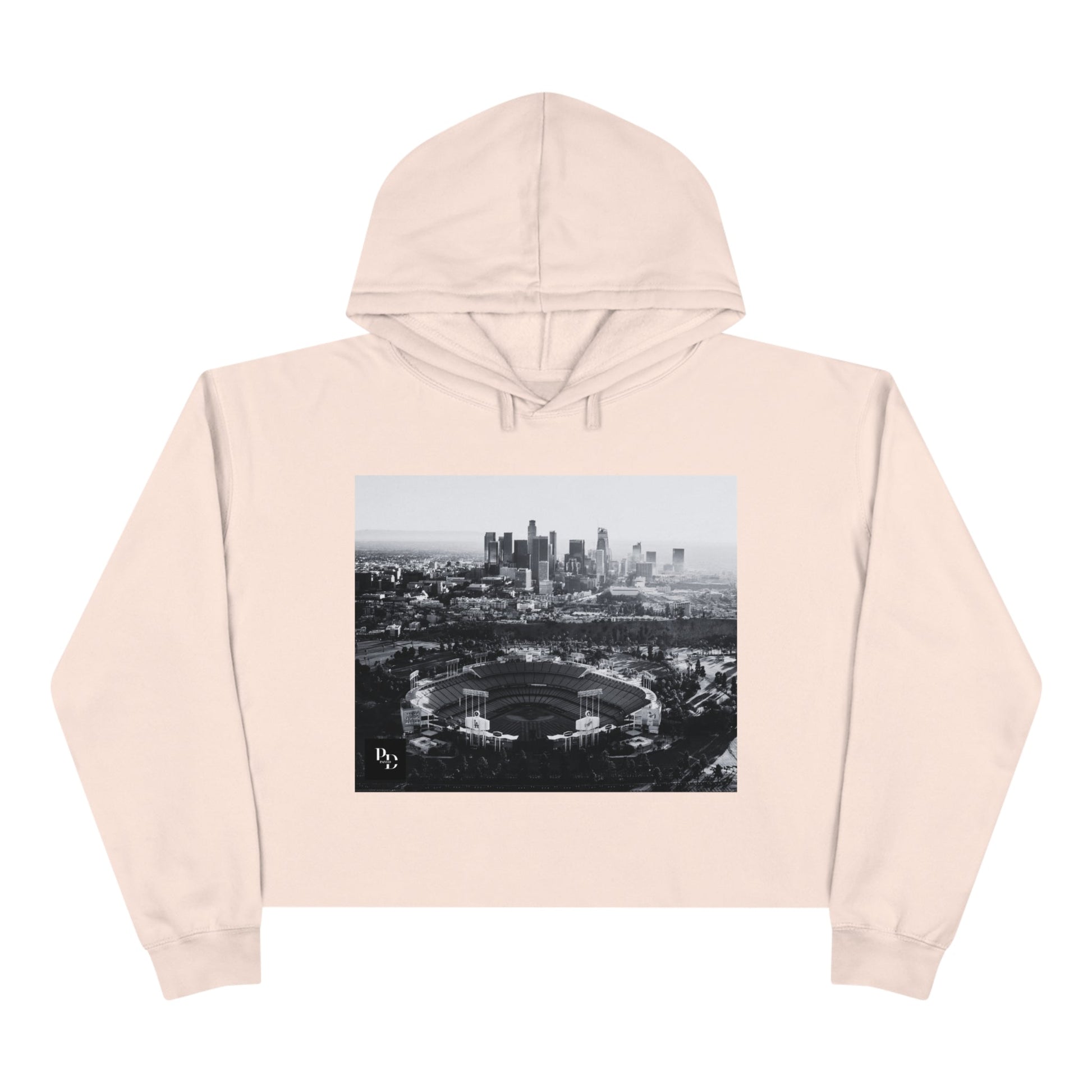 City Of Angels Crop Hoodie Printify